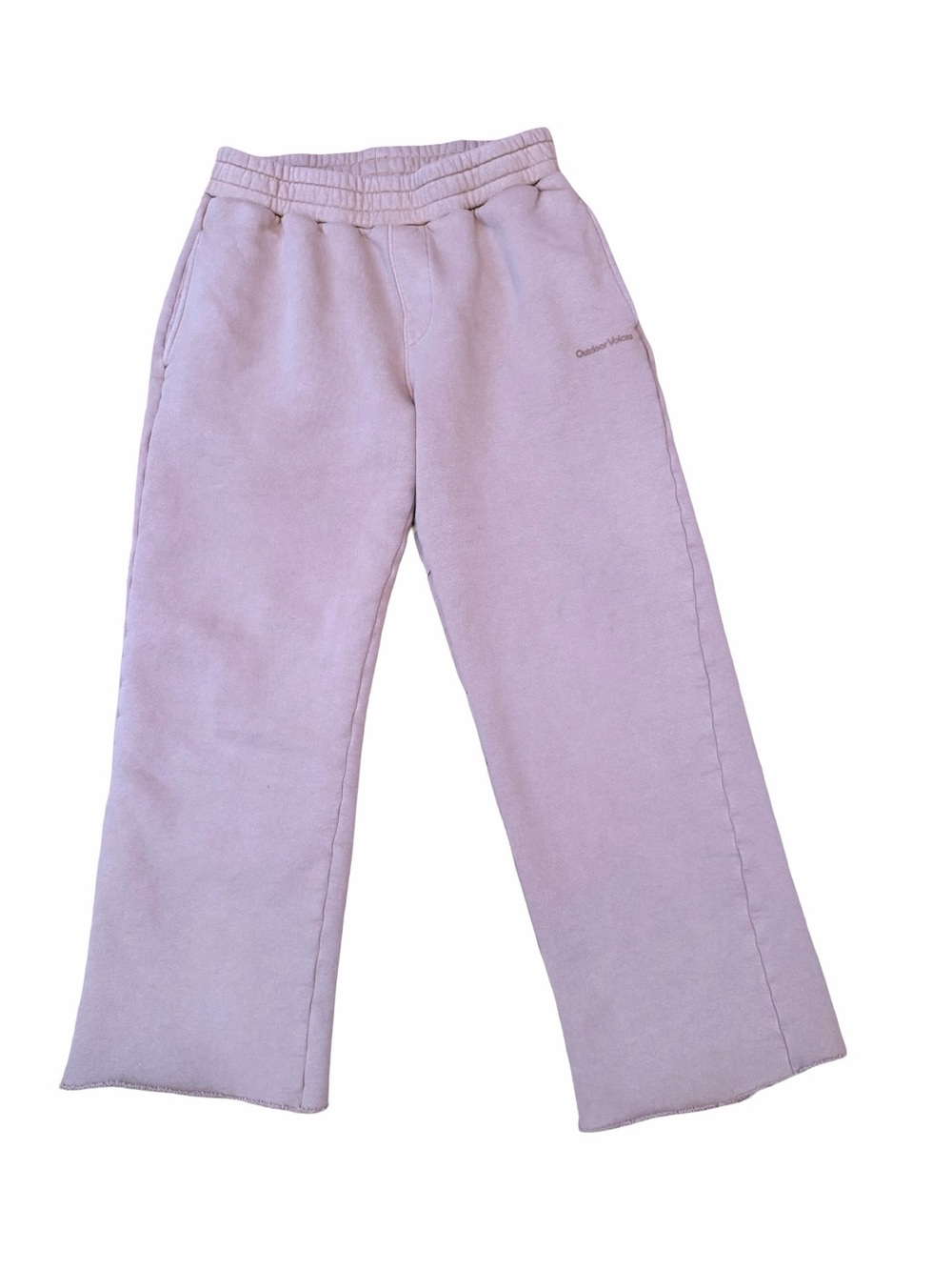 Outdoor Voices Organic Cotton Camel Tan Wide Leg Sweatpants
